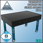 Stół spawalniczy 1500x1000mm Ø16 tradycyjny ECO siatka 100x100mm na kołach #8